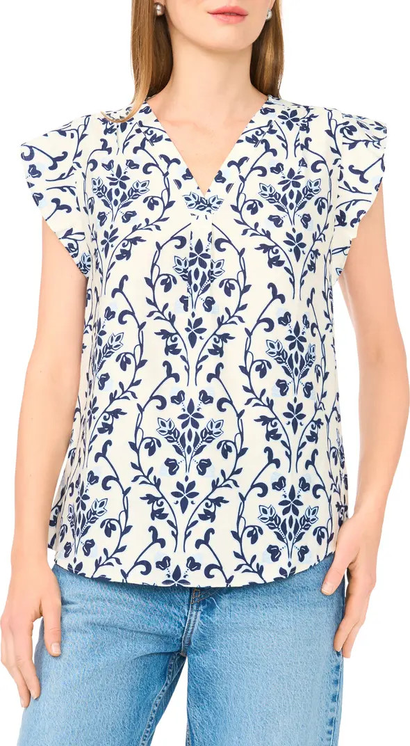 Vince Camuto Flutter Sleeve Top | Nordstromrack | Nordstrom Rack