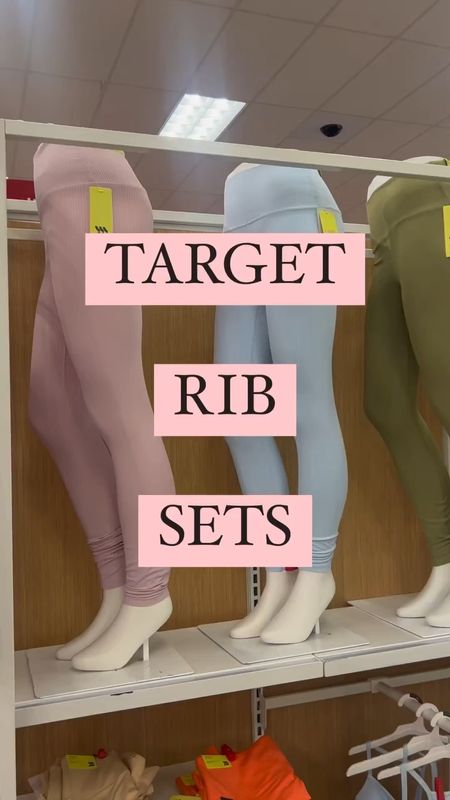 The cutest rib leggings and sports bras from Target!!! 

#LTKunder50 #LTKFind