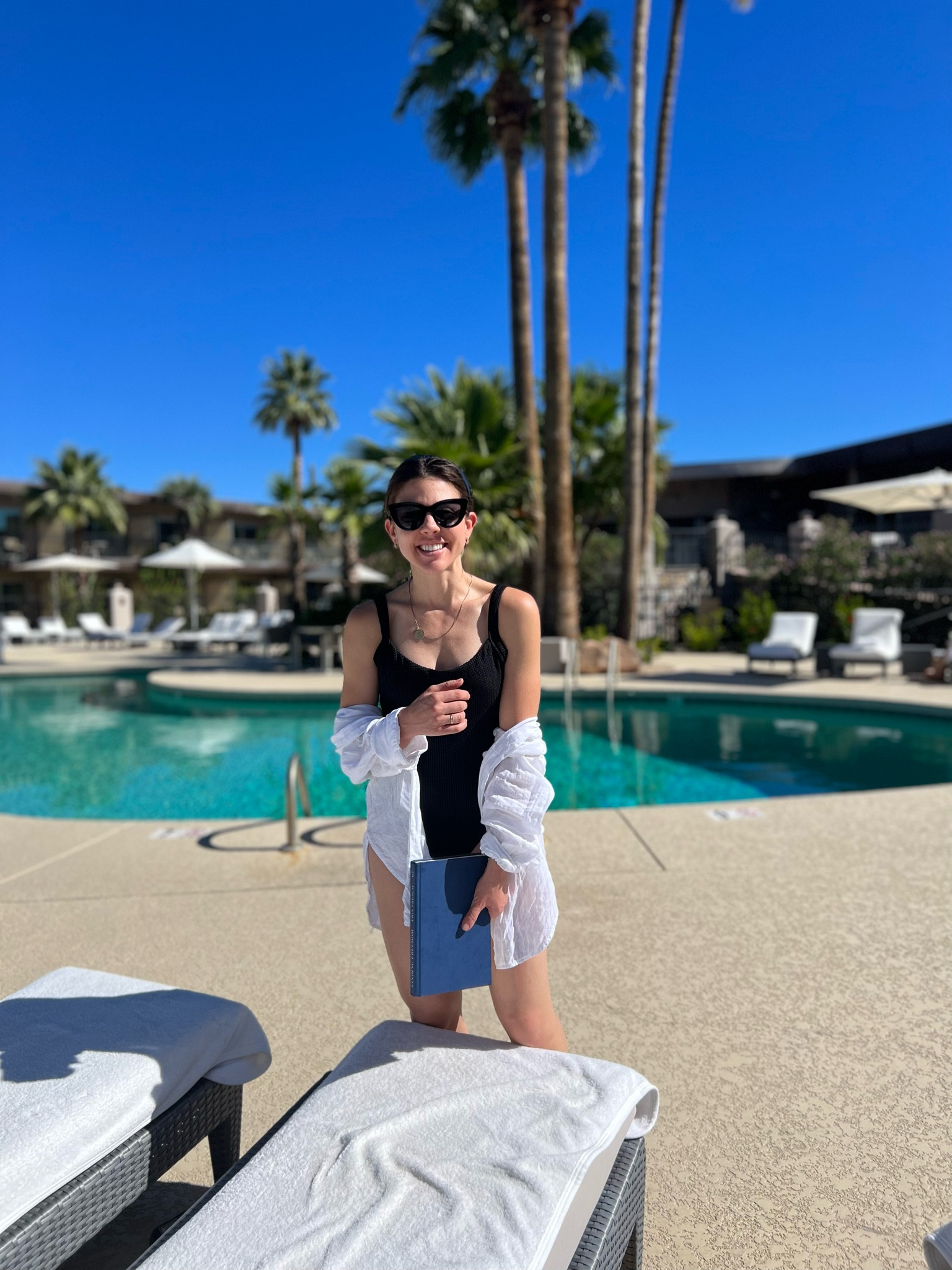 Summer Swimwear • Black One Piece • White Linen Button-up Boyfriend Shirt for Women • 

#LTKSeasonal #LTKswim #LTKfit