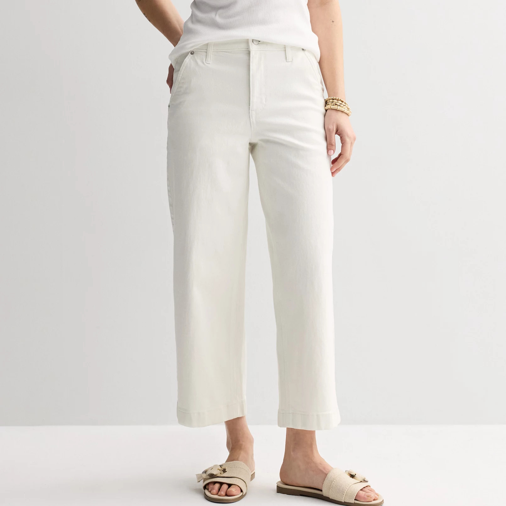 Women's Sonoma Goods For Life® High Rise Trouser Ankle Jeans | Kohl's