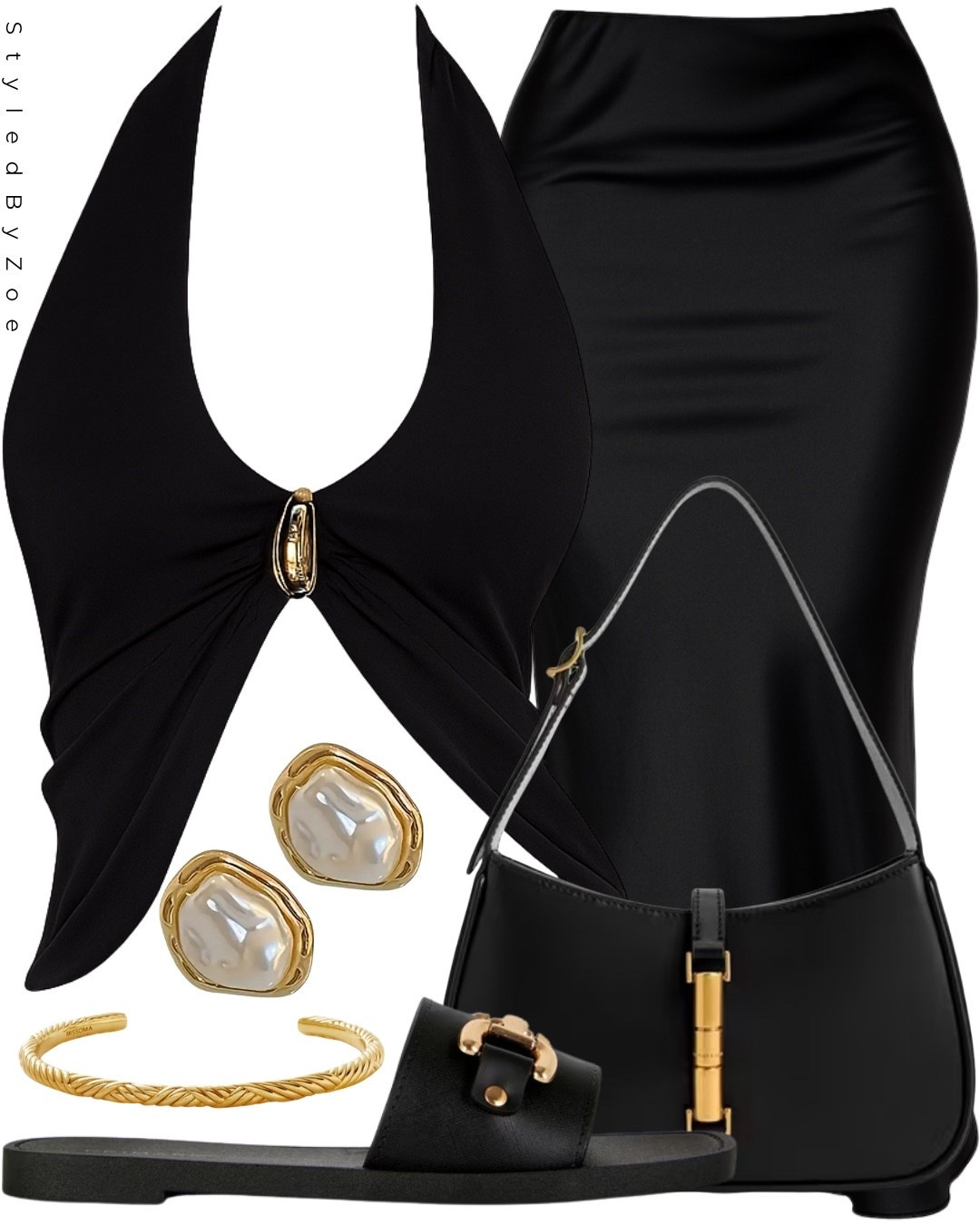 If you love an all black outfit.. 

#satinmaxiskirt #goldjewellery #halternecktop

#LTKsummer #LTKuk #LTKeurope
