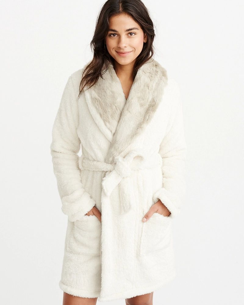 Faux Fur Robe | Abercrombie & Fitch US & UK