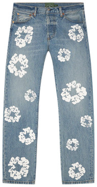Denim Tears Straight Cotton Wreath Denim Pant 'Light Wash'