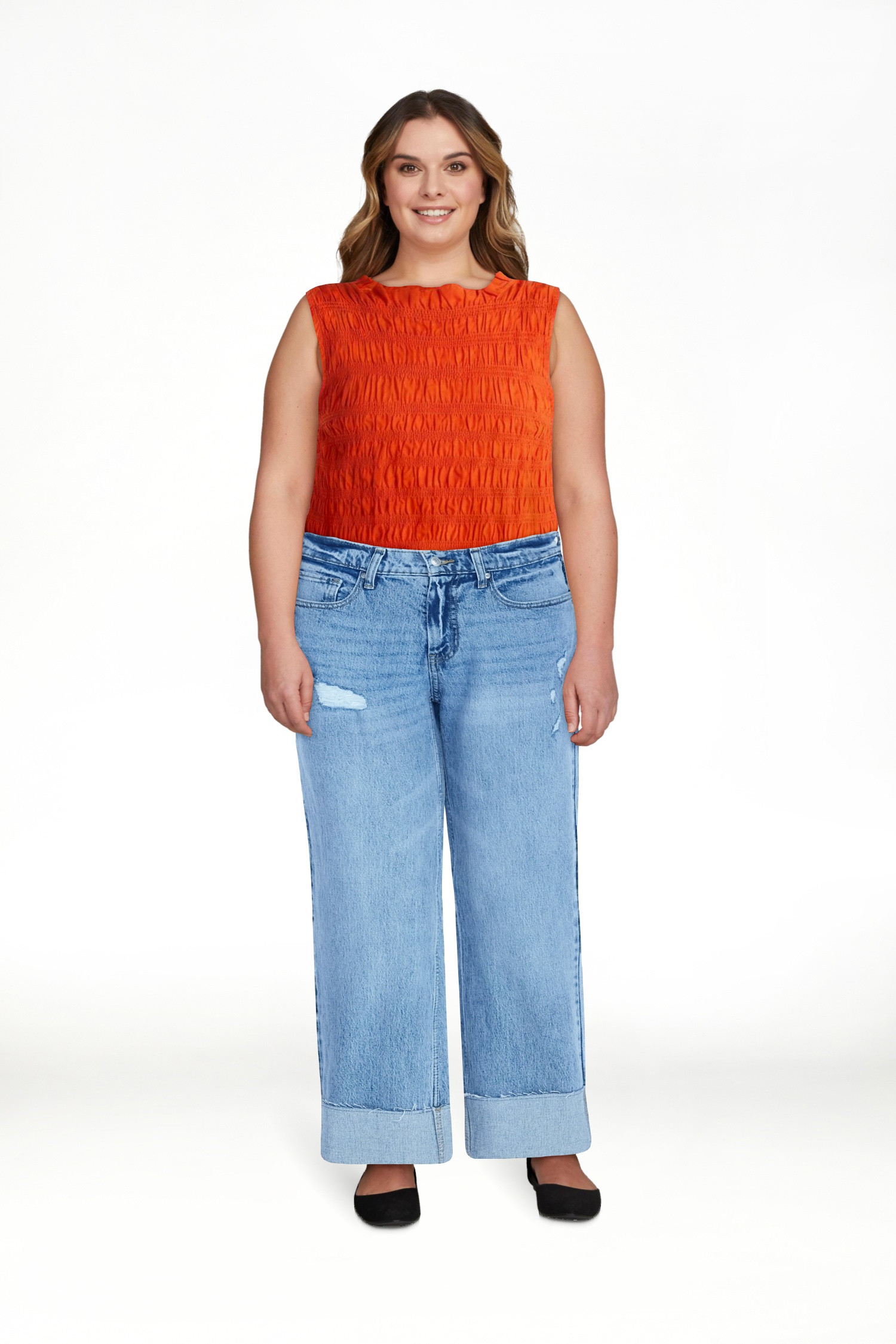 Free Assembly Women's High Rise Straight Cropped Jeans, Sizes 0-18 | Walmart (US)