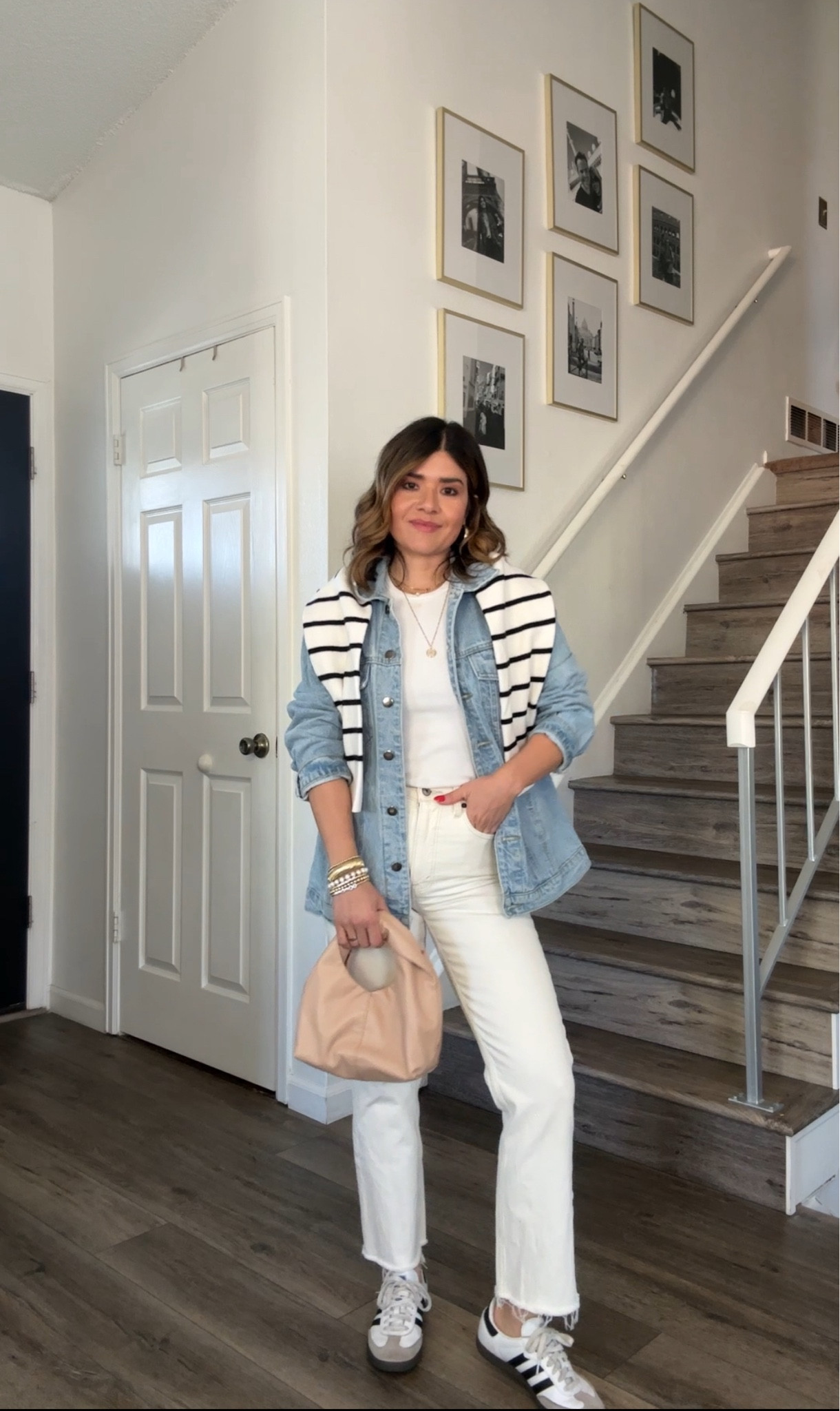 Another chic way to style these Abercrombie jeans! 
Linked similar denim jacket
Tank top size small
Jeans size 24 short
White jeans, Abercrombie jeans, adidas samba OG

#LTKstyletip #LTKshoecrush #LTKfindsunder100