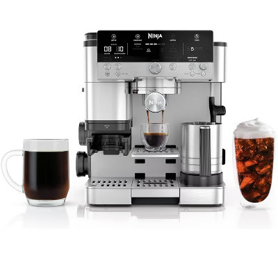Refurbished: Ninja R-ES601 Luxe Café Premier Espresso Machine, Drip Coffee, Cold Brew, Grinder, Tamper, Frother, Silver – Manufacturer Refurbished | Target