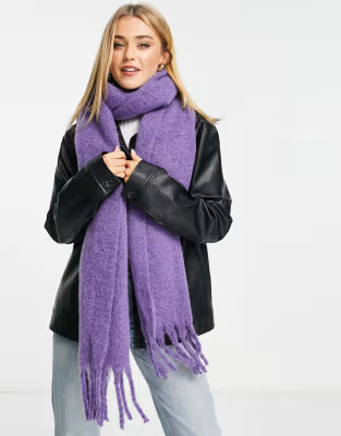MISS SELFRIDGE BRUSHED LILAC SCARF | ASOS (Global)