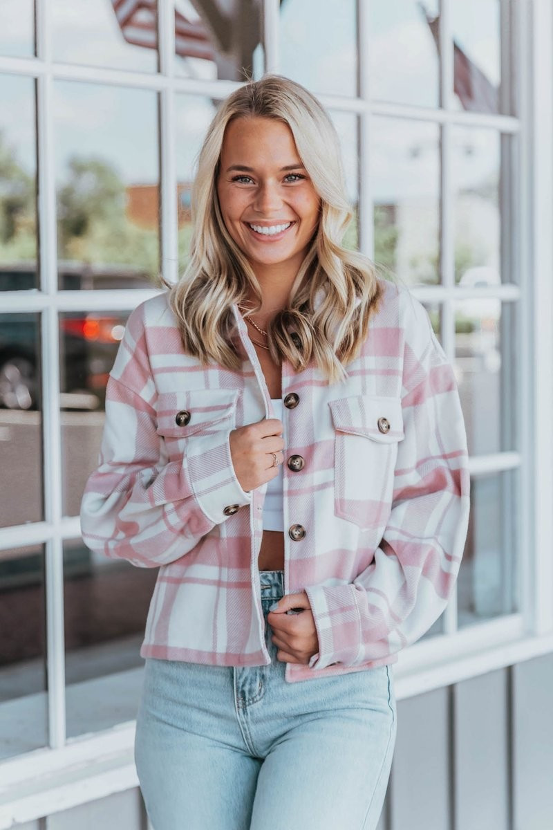 Trendy Moment Pink Shacket | Apricot Lane Boutique