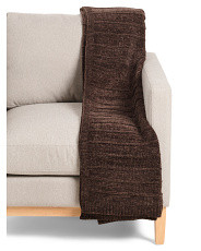 Cozy Chunky Knitted Chenille Throw | Polyester | Marshalls