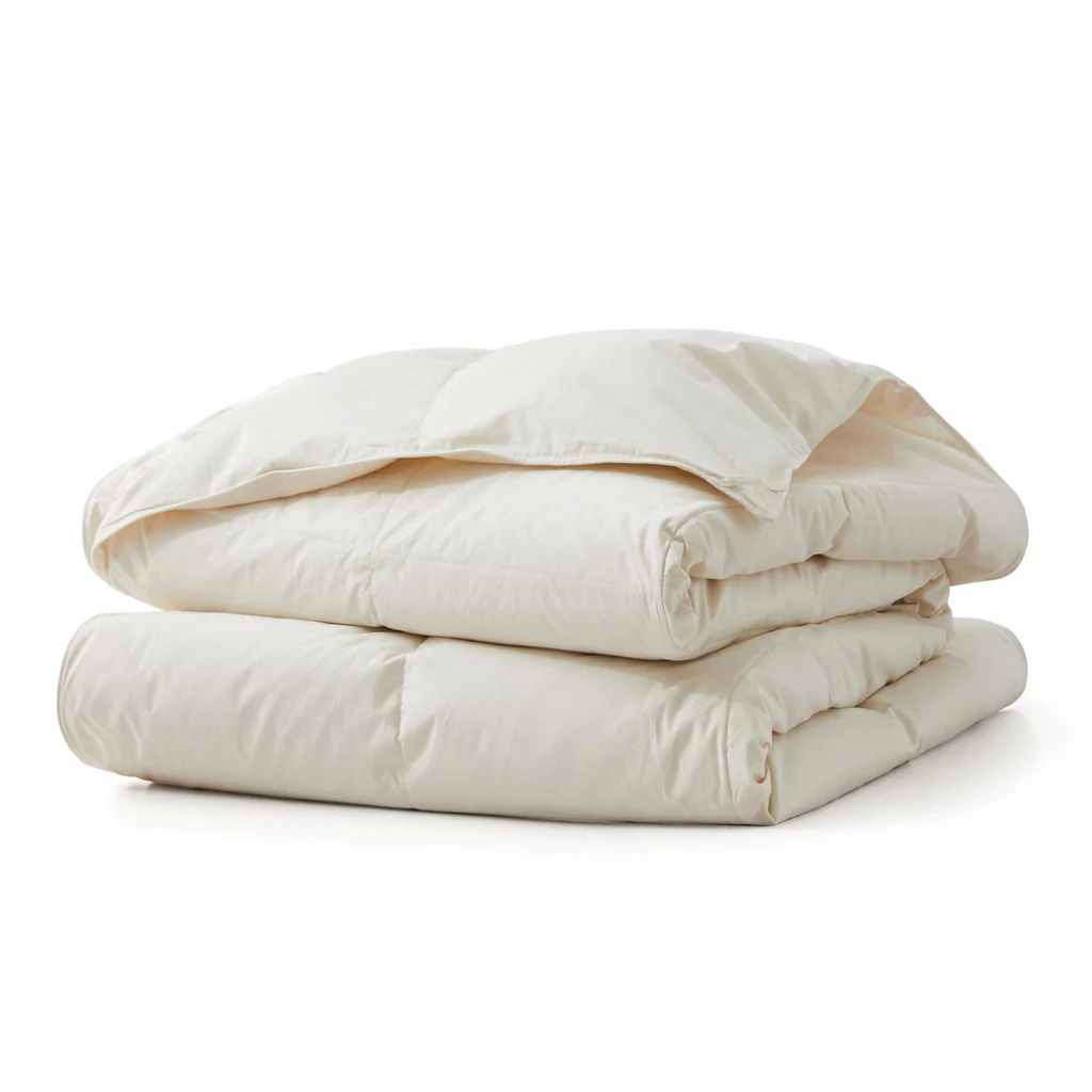 Lightweight Organic Cotton Feather Down Comforter | Puredown.Inc