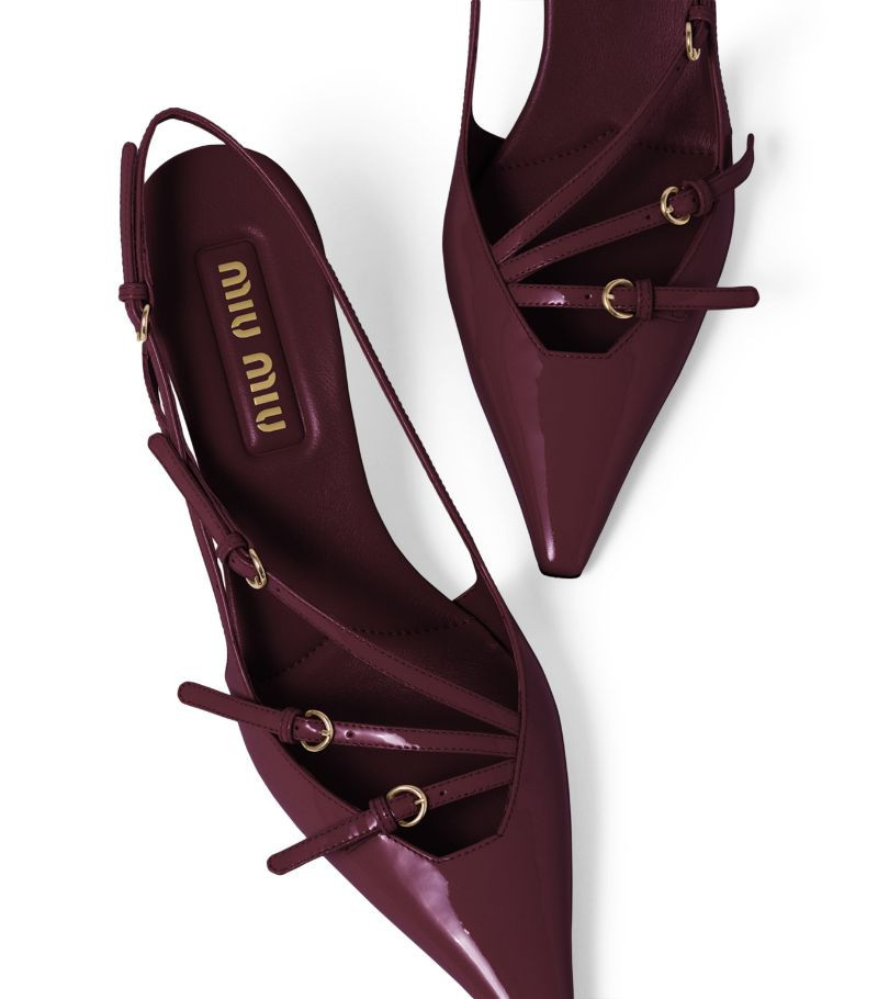 Patent Leather Slingback Pumps 55 | Harrods