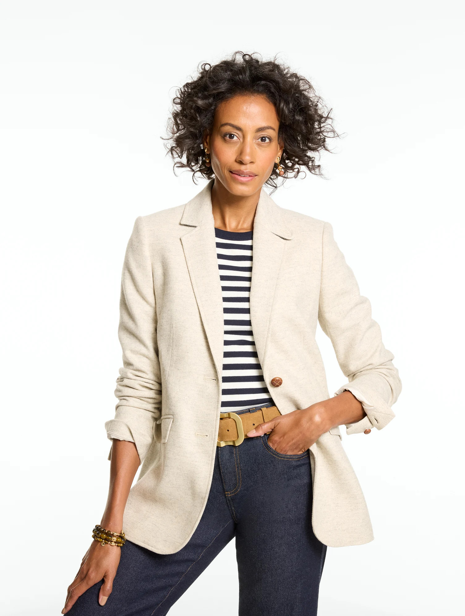 Shetland Blazer - Natural - 14 Talbots | Talbots