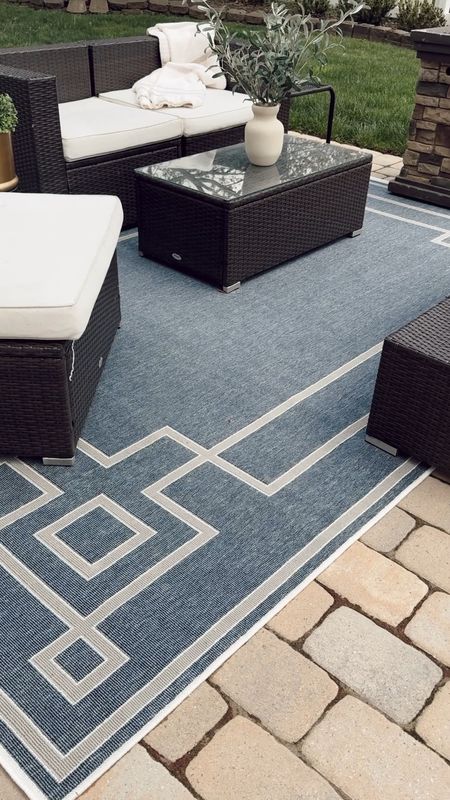 There’s nothing that makes me happier than opening the patio for the season. I decided to go with a little pop of color for our rug this year and love it with our decor! @paynesgrayhome has so many incredible options elevate your outdoor space. #paynesgray #paynesgraypartner 

#LTKVideo #LTKSeasonal #LTKhome