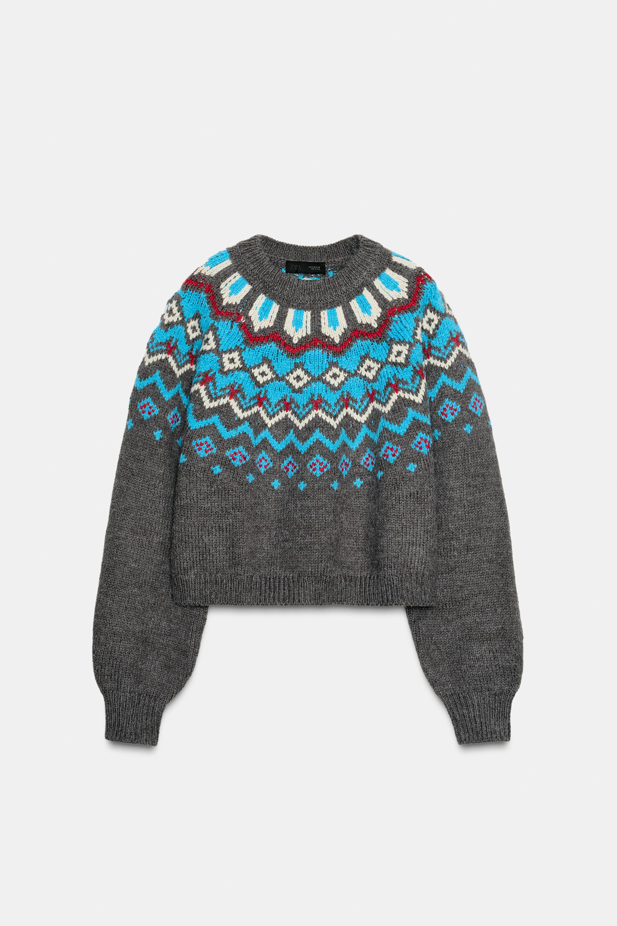 JACQUARD KNIT JUMPER | Zara Canada