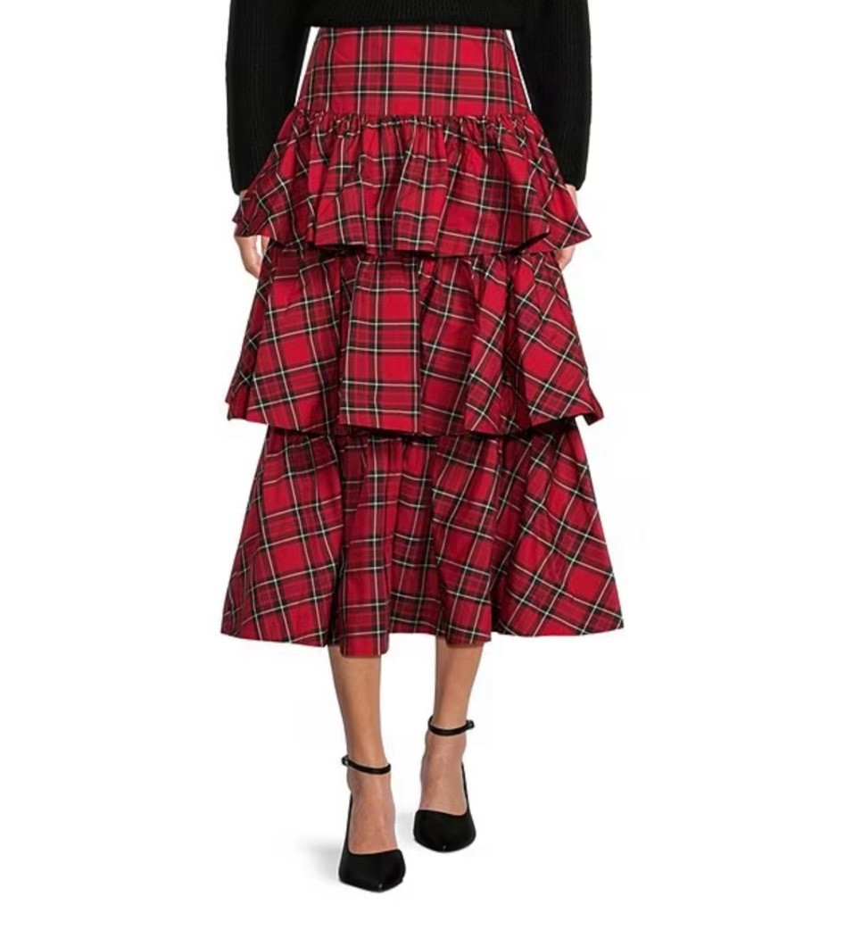 Plaid skirt for the holidays! Dillard’s has amazing finds lately that will come in time for Christmas too ❣️

Ruffle skirt
Tiered skirt
Midi skirt
Holiday skirt
High waisted skirt
Plaid skirt
Plaid 
Work outfit
Winter work outfit
Holiday outfit
Christmas outfit
Christmas morning
Christmas church outfit
Christmas party
Holiday party

#LTKstyletip #LTKparties #LTKHoliday