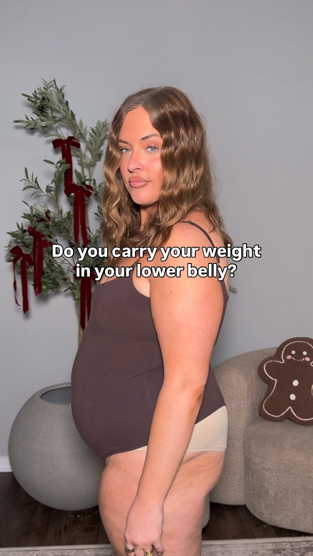 #AbercrombiePartner loving these @abercrombie holiday styles! You can carry your weight in your belly &amp; still be cute, confident &amp; comfortable this holiday season! I wear an xl in everything &amp; a 33L in the jeans! Stack code HOLIDAYRUSH!

#LTKHoliday #LTKPlusSize #LTKMidsize