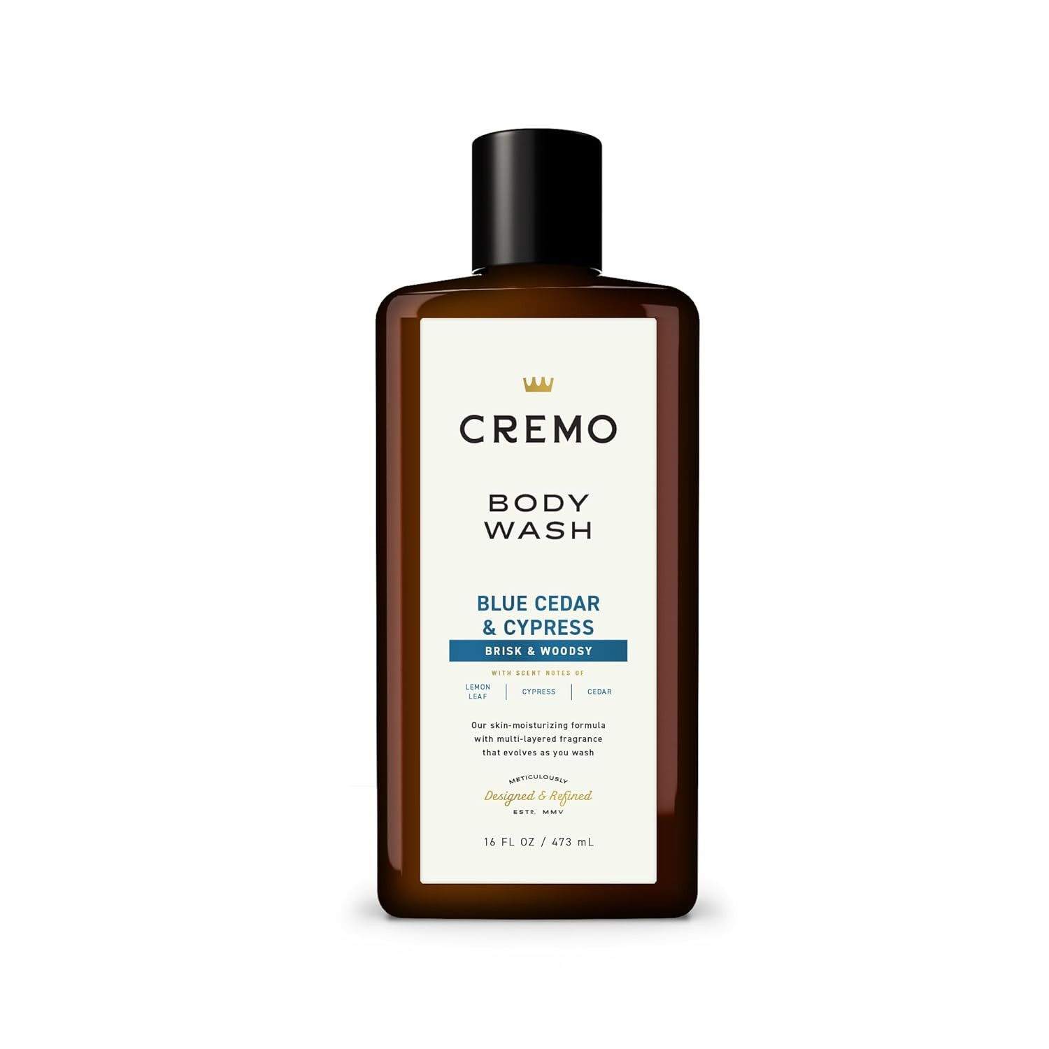 Cremo Body Wash Men, A Woodsy Scent with Notes of Lemon Peel, Cypress and Cedar, 16 Fl Oz | Amazon (US)