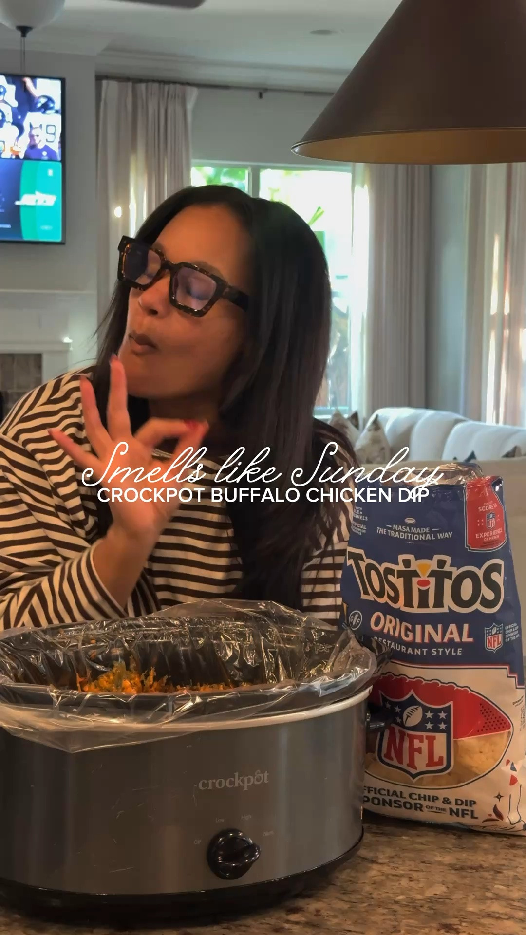 or smells like gameday?! @crockpot buffalo chicken dip pls!!! 🏈 how to make it: 
- 4 chicken breast (@justbarechicken is our fav) 
- 1 block of @phillycreamchs 
- 1 cup of @sweetbabyrayscatering buffalo sauce 
- 1 cup of @hidden.valley ranch 
- lots of @kraft.naturalcheese mild & sharp cheddar 
- enjoy with @tostitos chips

cook on high 3-4 hours (shred chicken about 2-2.5 hrs in) !!!! Comment “dip” for everything used!!!! #buffalochickendip #crockpotrecipe #gamedayfood #sundayvibes #easyrecipe

#LTKHome #LTKfoodie #LTKmomlife