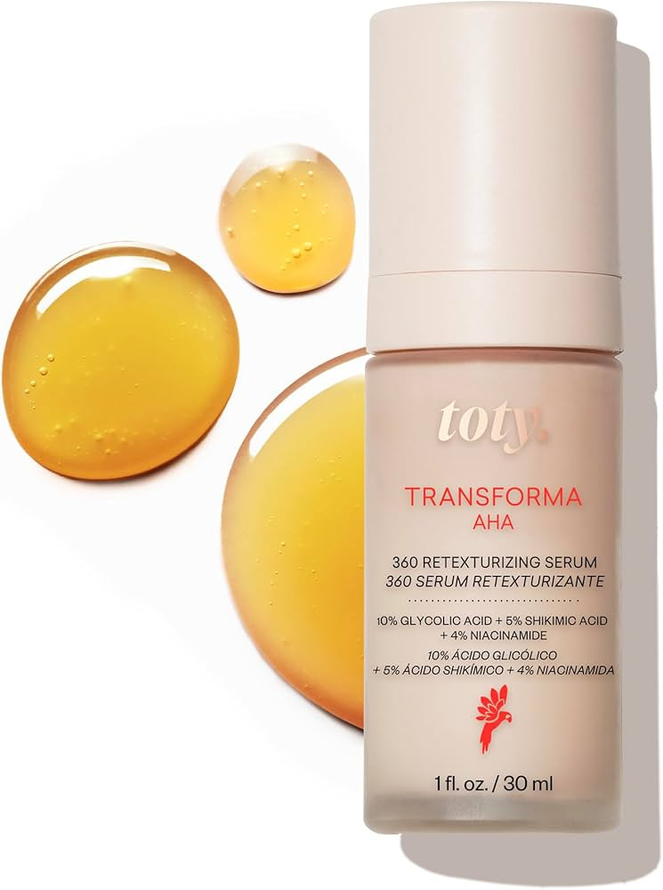 toty - Transforma AHA 360º Retexturizing Serum - Sun Damage Repair For Face - Glycolic Acid Seru... | Amazon (US)