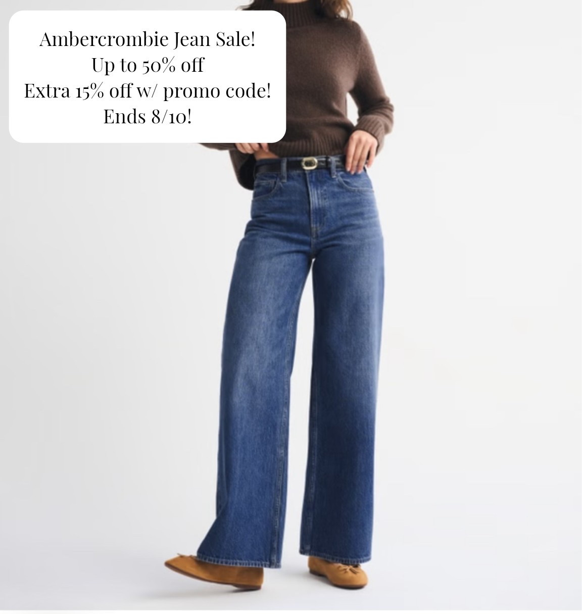 Abercrombie Jean sale!! 25-50% off jeans with an extra 15% off shipping through here!!

Linked my two favs I ordered but click either link below and it will take you to sale! So many jeans options!



Work wear
Date night outfits
Fall outfits 
Jeans
Trending jeans 
Wide leg jeans
Fall college outfits
Campus outfits
Fall jeans 
Abercrombie sale
Halloween 
Autumn outfits
Errands outfit 
Elevated looks 
On trend jeans

#LTKWorkwear #LTKootd #LTKSaleAlert