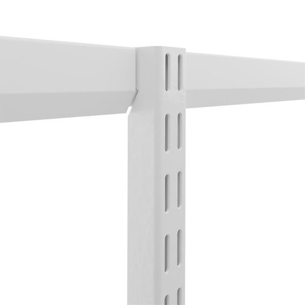 White Elfa Top Track Cover | The Container Store