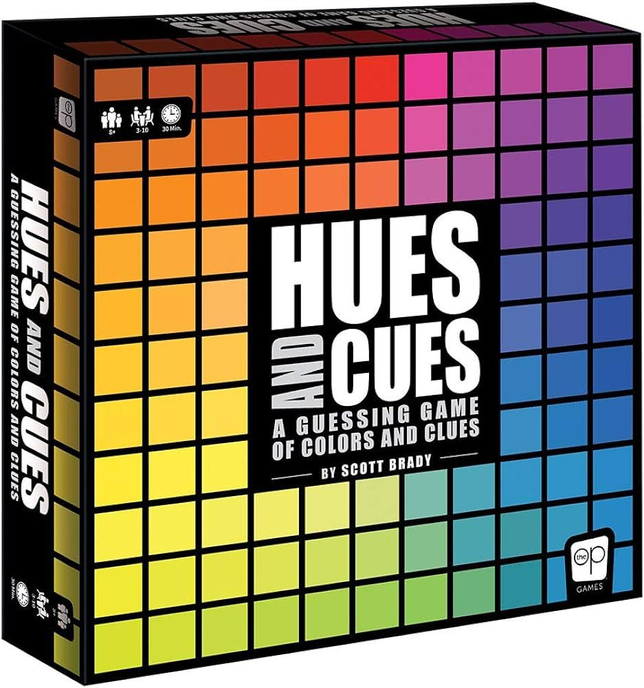 USAOPOLY HUES and CUES | Vibrant Color Guessing Game Perfect for Family Game Night | Connect Clue... | Amazon (US)