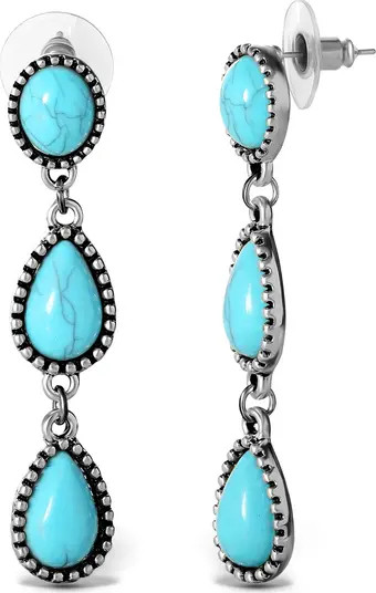 Jessica Simpson Three Stone Drop Earrings | Nordstrom | Nordstrom