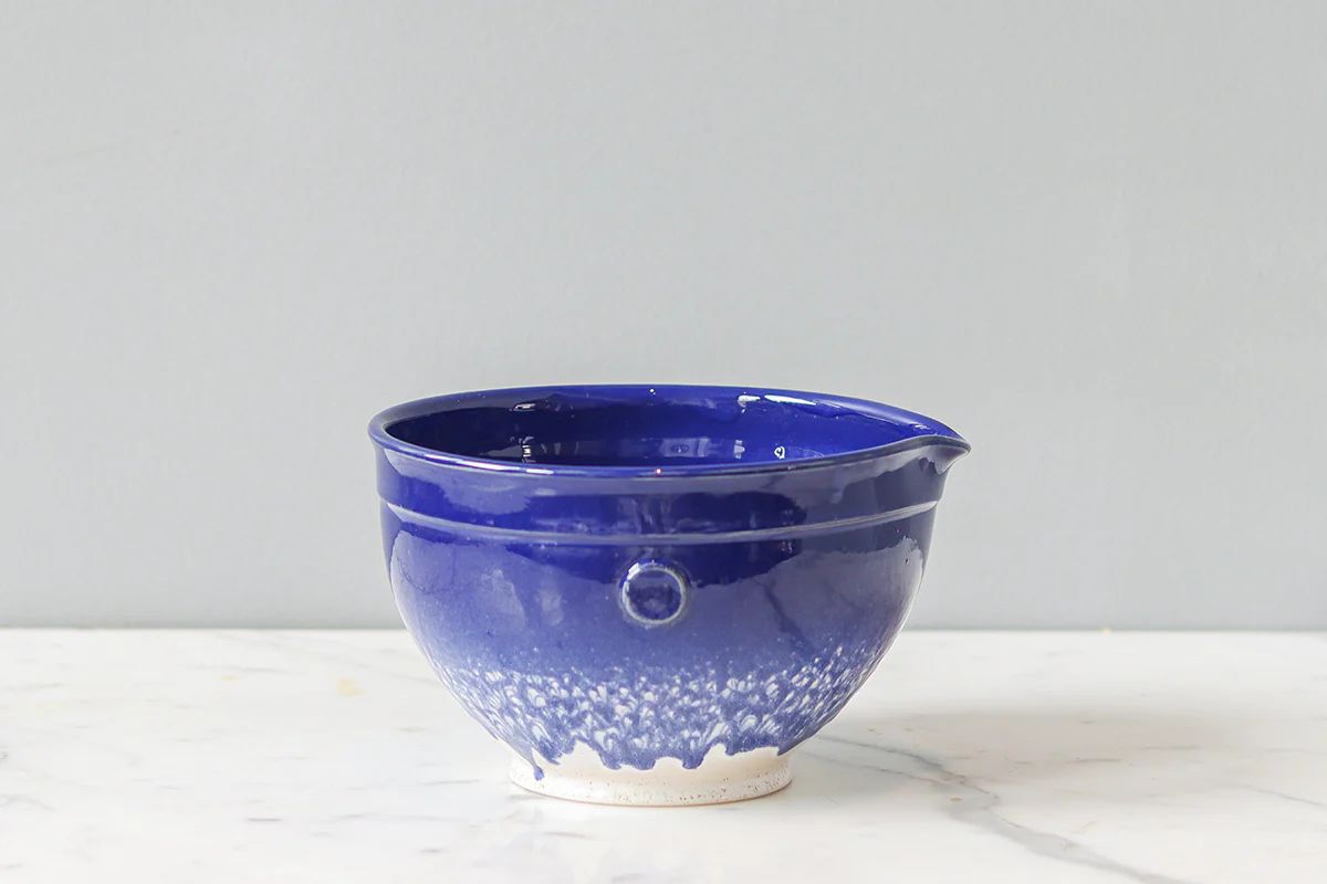 Blue Handthrown Mixing Bowl, Medium | etúHOME