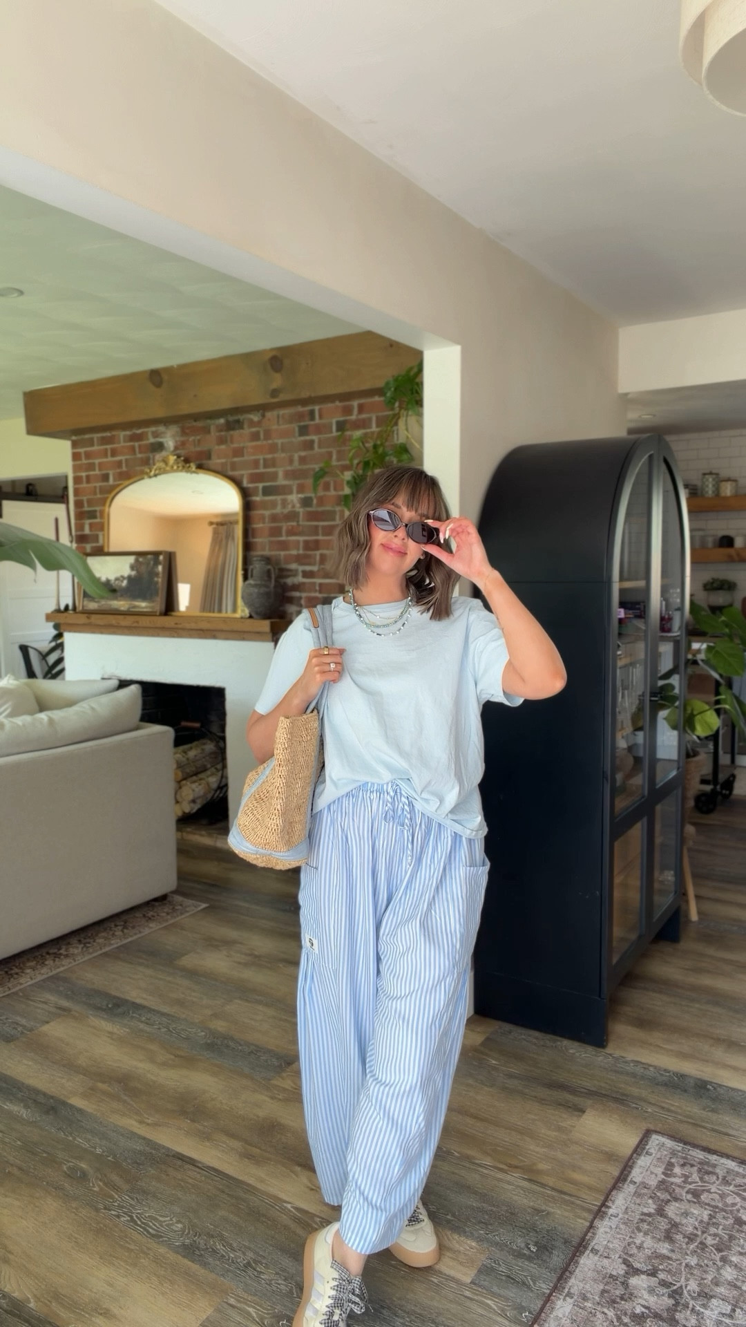 Some basics I’ve been wearing nonstop 🩵 special shoutout to my fave bras — available on Amazon! These are the best, smoothing, no wire, EXTRA comfy! I’m not screaming to take my bra off at the end of the day and that’s saying a lot! Size medium in the bras & the bottoms! 

#LTKmomlife #LTKgrwm #LTKootd