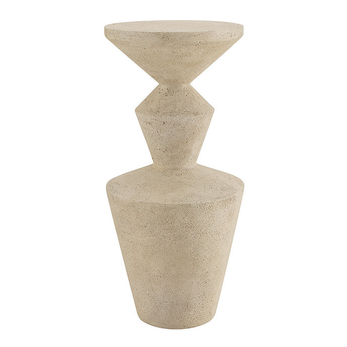 SK Primrose Accent Tables Sculptural White Indoor Outdoor Series | Ballard Designs, Inc.