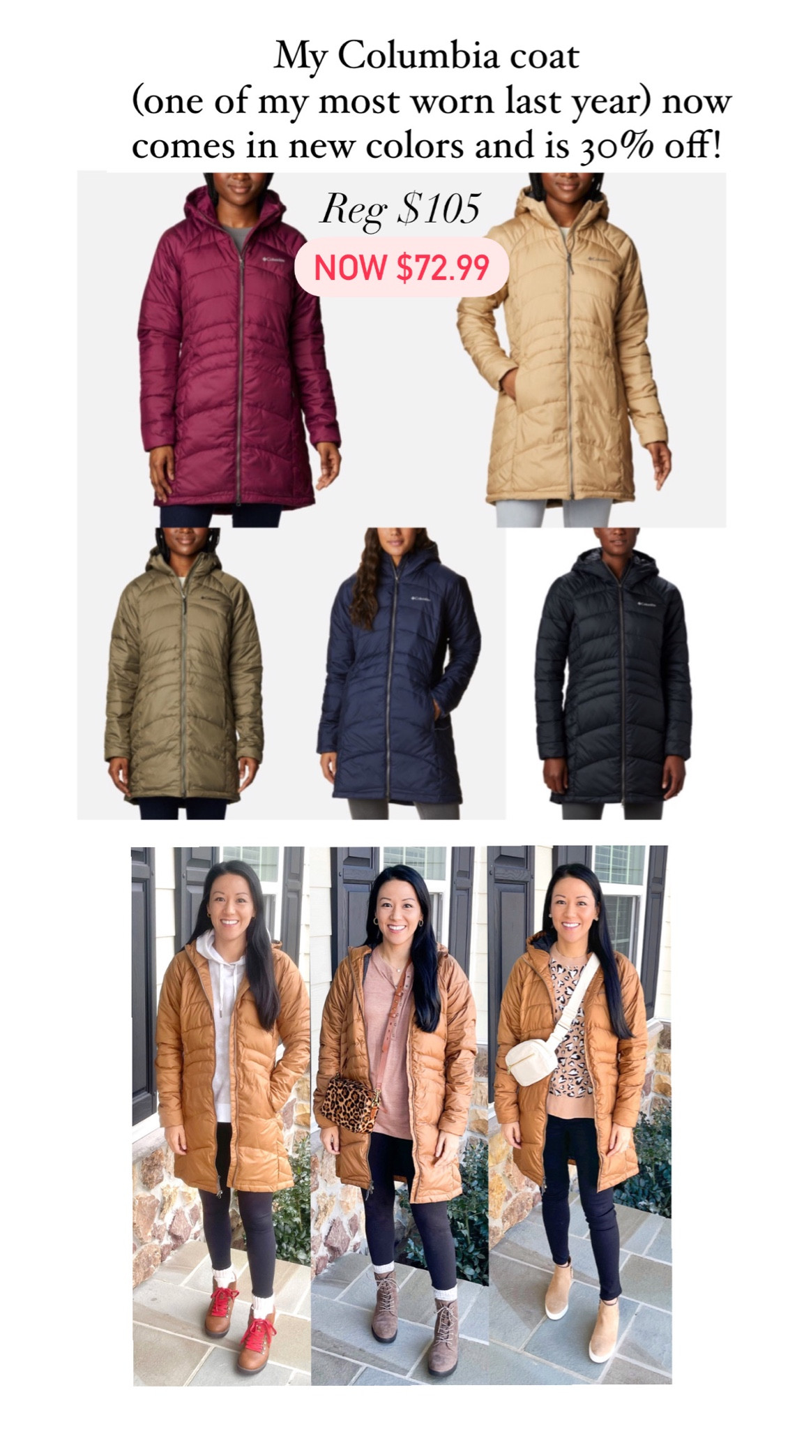 Columbia karis cheap gale long jacket