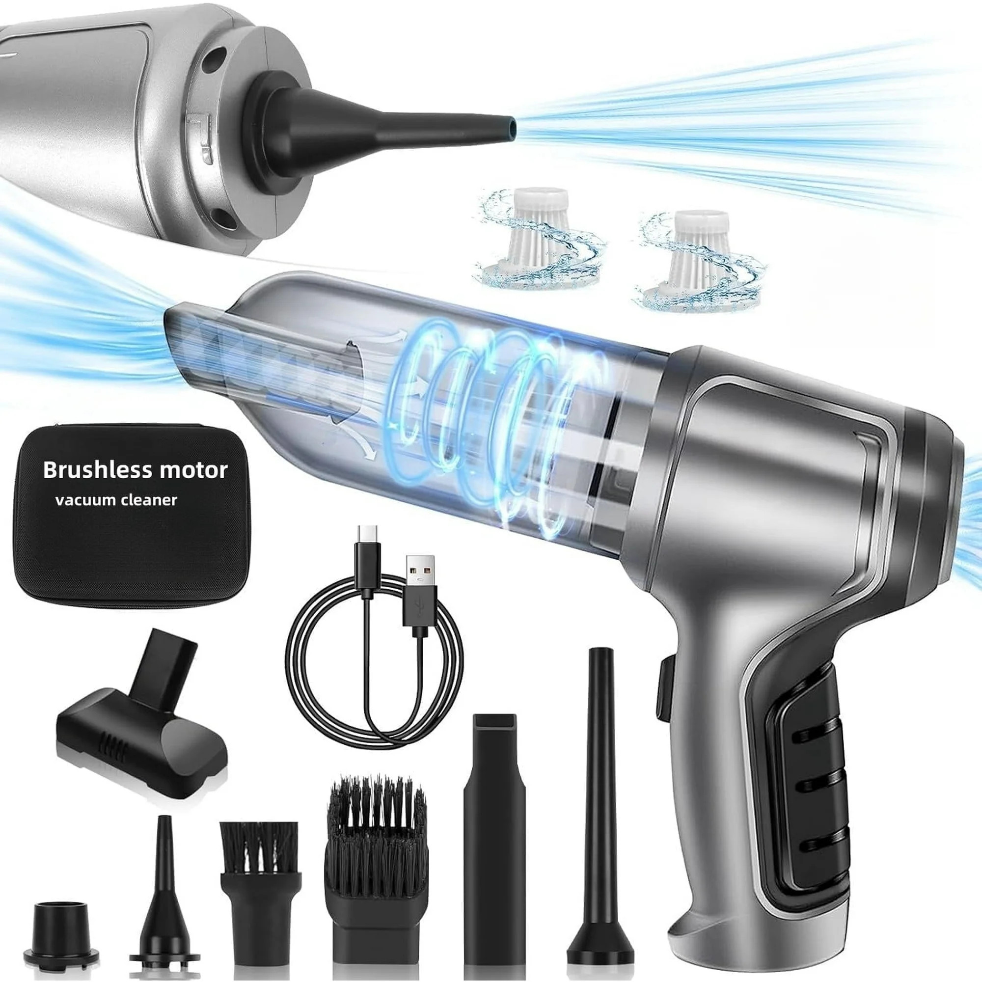 Wireless Handheld Car Vacuum Cleaner,Mini Car Vacuum Cleaner,15000Pa High Power Cordless Vacuum C... | Walmart (US)