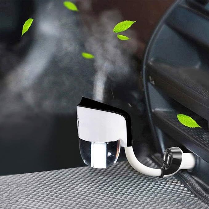 MIGHTYDUTY Car Oil Diffuser with Dual USB Charger Adapter, Mini Car Diffuser Humidifier for Essen... | Amazon (US)