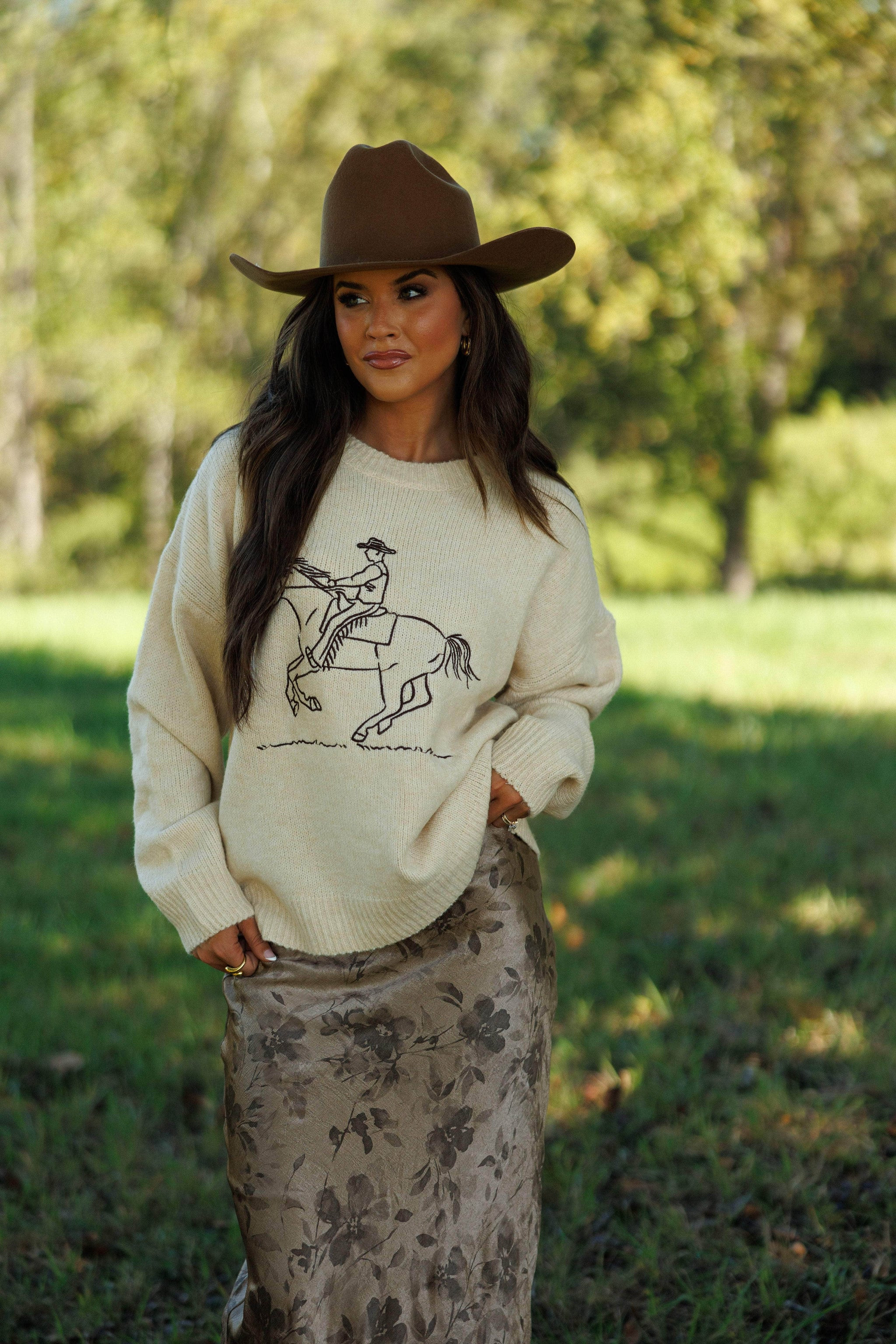 Western Sketch Sweater | Lane 201 Boutique