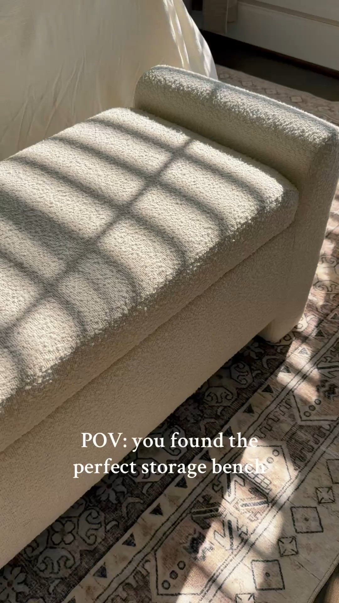 I’m obsessed with this bench 🤍 #worldmarket #worldmarketfinds #storagebench #ltkithome King-size storage bench, Neutral bedroom bench, World Market furniture, Storage bench for king bed, Boho chic storage bench, Rustic upholstered bench, Entryway storage bench, Multifunctional bedroom bench, Space-saving end-of-bed bench, Wood and fabric storage bench.

#LTKSaleAlert #LTKSeasonal #LTKHome

#LTKStyleTip #LTKHome #LTKSeasonal