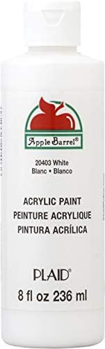 Apple Barrel Acrylic Paint in Assorted Colors (8 Ounce), 20403 White | Amazon (US)