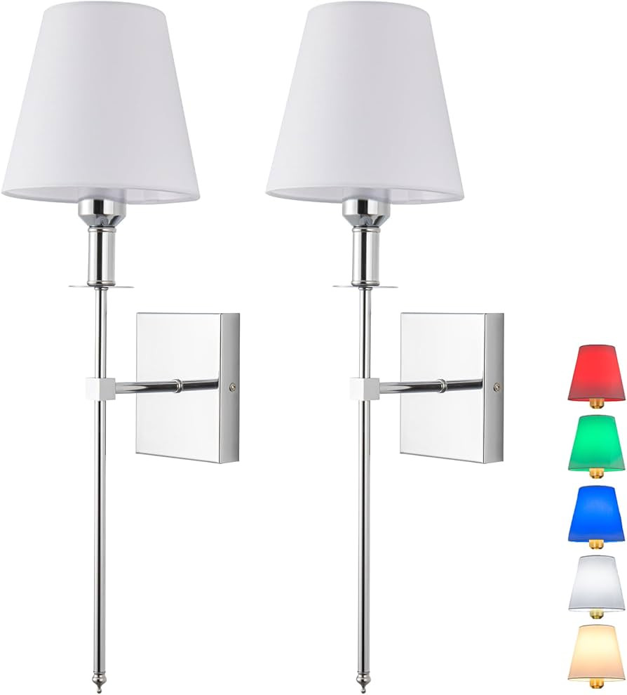 Wall Sconces Battery Operated Set of 2,Gold Rechargeable Wireless Wall Lights Fixture,Indoor Batt... | Amazon (US)