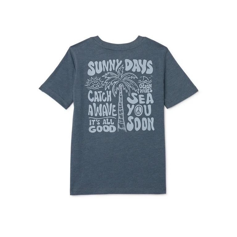 365 Kids from Garanimals Boys Mix and Match Front and Back Graphic Tee, Sizes 4-10 | Walmart (US)
