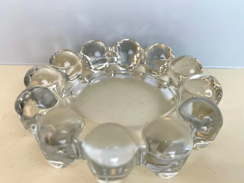 Vintage Anchor Hocking Boopie Berwick Bubble Glass Ashtray 5” Mid Century Modern Trinket Dish, ... | Etsy (US)