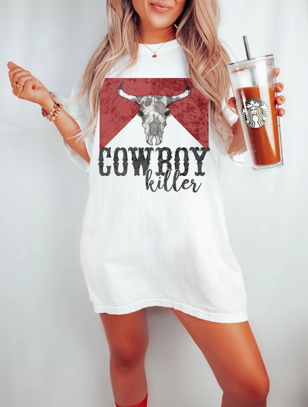 Cowboy Killer Tee, Cowboy Tee, Rodeo Cowgirl Tee, Boho Tee, Vintage Inspired Cotton T-shirt, Unis... | Etsy (US)