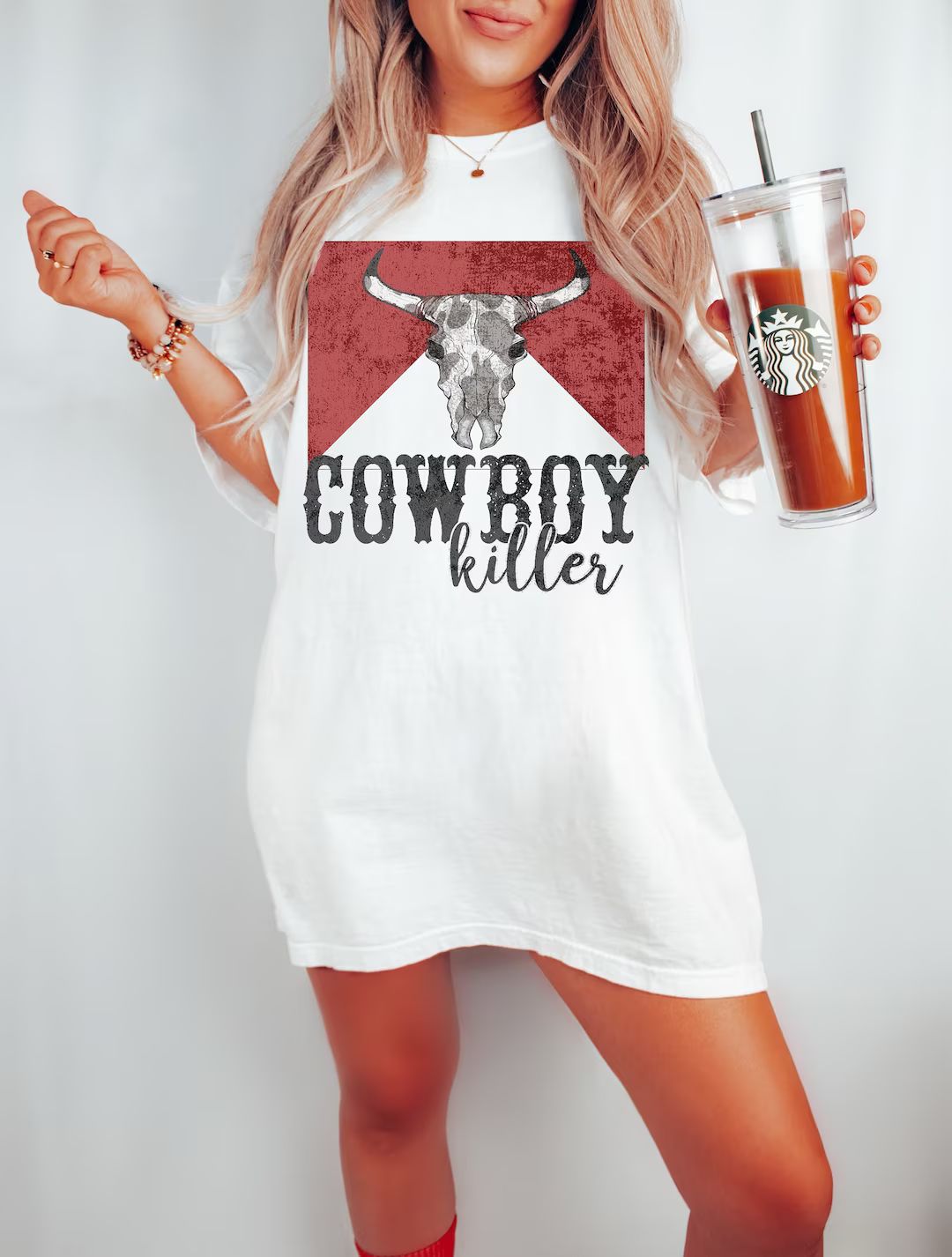 Cowboy Killer Tee, Cowboy Tee, Rodeo Cowgirl Tee, Boho Tee, Vintage Inspired Cotton T-shirt, Unis... | Etsy (US)