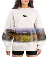 Gameday Couture Women's Iowa Hawkeyes Ivory Power Move Crew Pullover Sweatshirt | DICK'S Sporting Goods