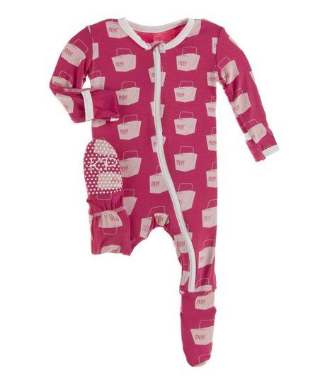 Cherry Pie Takeout Boxes Full-Zip Footie - Newborn & Infant | Zulily