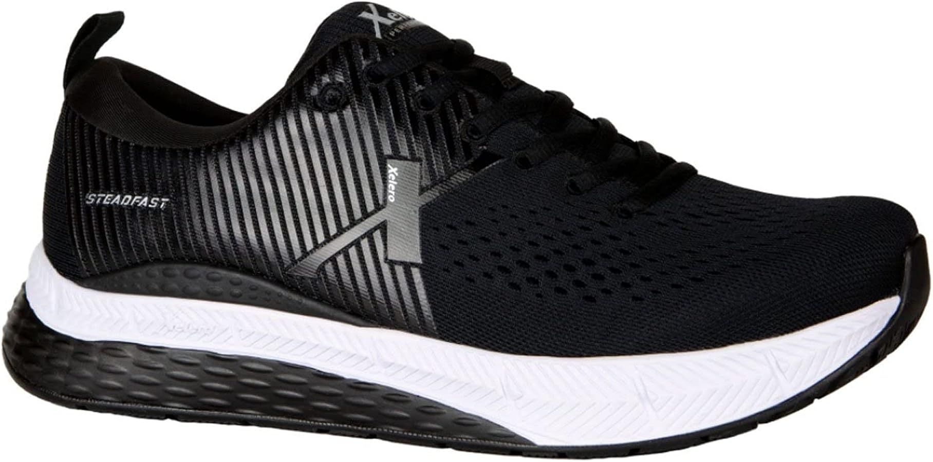 Steadfast Men's Orthopedic Walking/Running Shoes - Black/Black | Amazon (US)