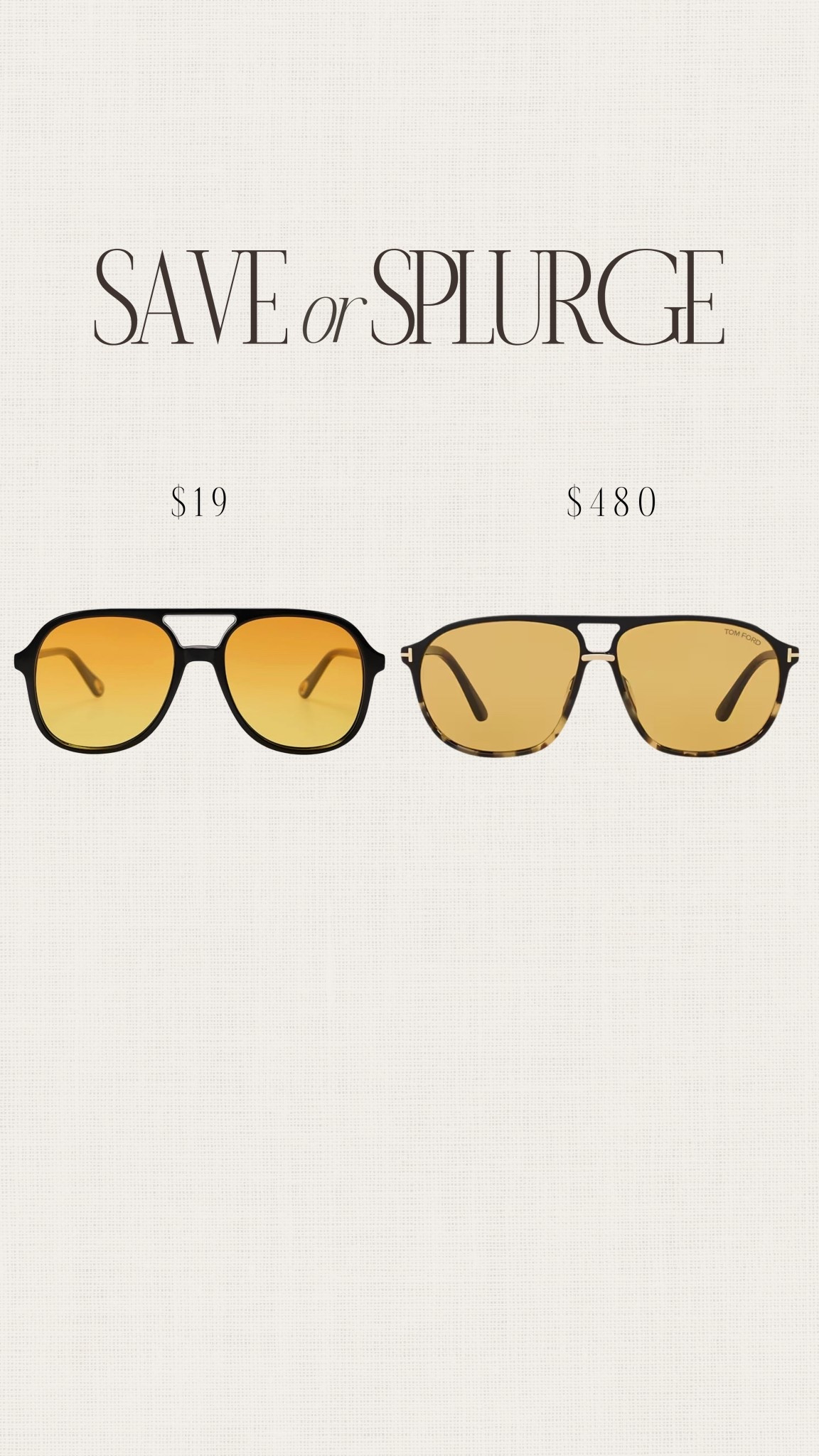 Save or splurge!✨ These would make a great gift this holiday season and the designer pair from Tom Ford is actually on sale! 🙌🏼 #stylinbyaylin

#LTKGiftGuide #LTKSaleAlert #LTKFindsUnder50