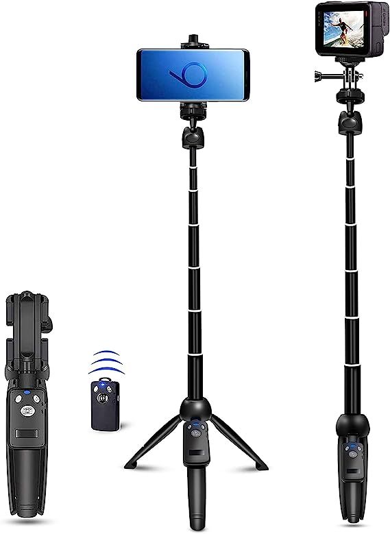 Selfie Stick, 40 inch Extendable Selfie Stick Tripod,Phone Tripod with Wireless Remote Shutter Co... | Amazon (US)