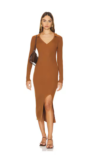 Zoe Dress in Rust | Revolve Clothing (Global)