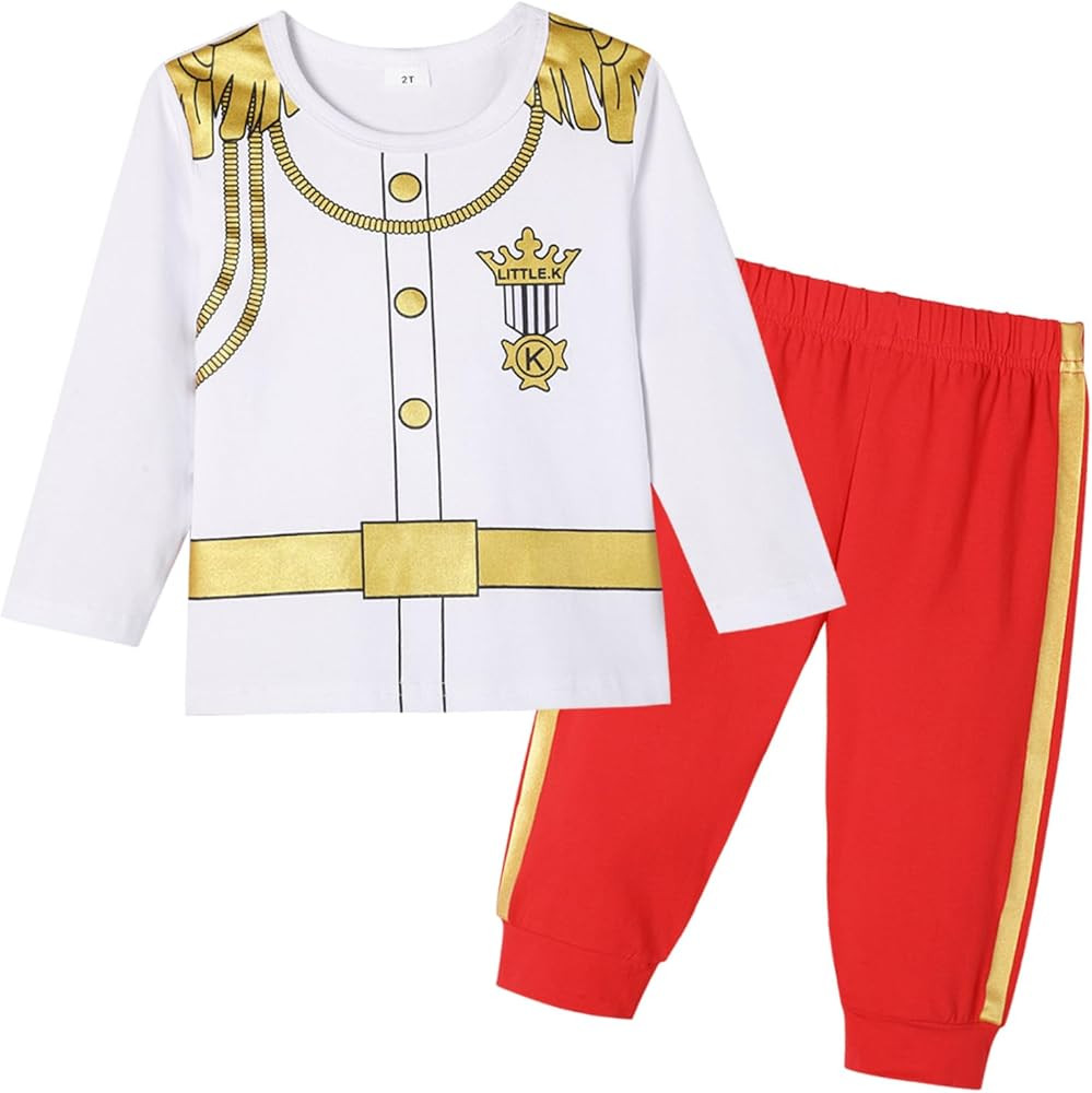 Toddler Kids Boys Royal Prince Charming Uniforms Baby Police Astronaut Outfit Halloween Prison Co... | Amazon (US)
