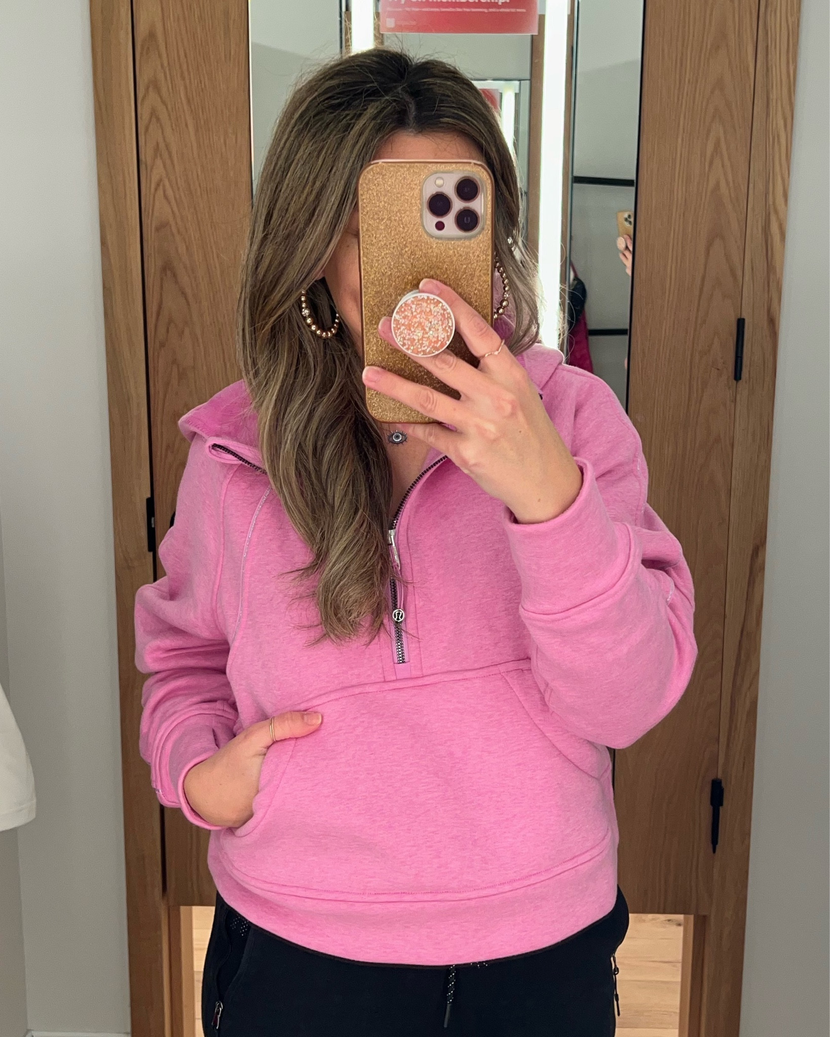 Plush lined scuba half zip form Lululemon. 

#LTKstyletip #LTKfitness #LTKGiftGuide
