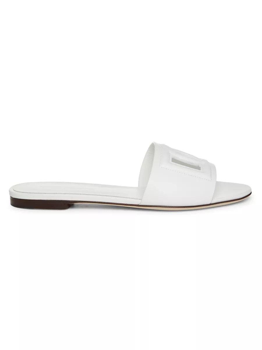 DG Interlocked Leather Sandals | Saks Fifth Avenue